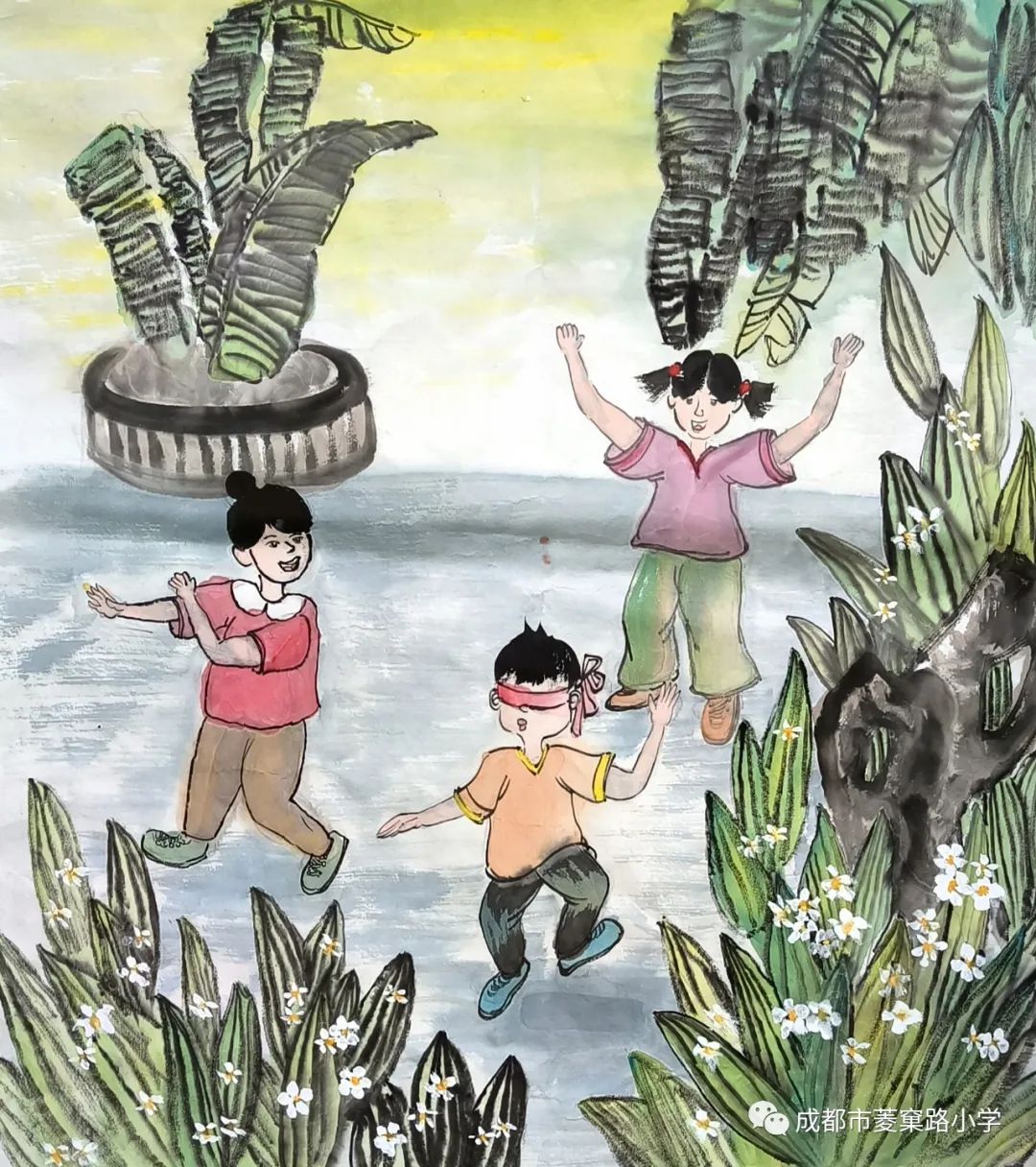 “童真里的色彩——阳光下成长”优秀绘画作品（19）