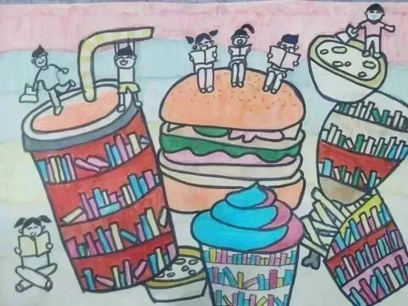“我的书屋我的梦”儿童绘画图片（4）