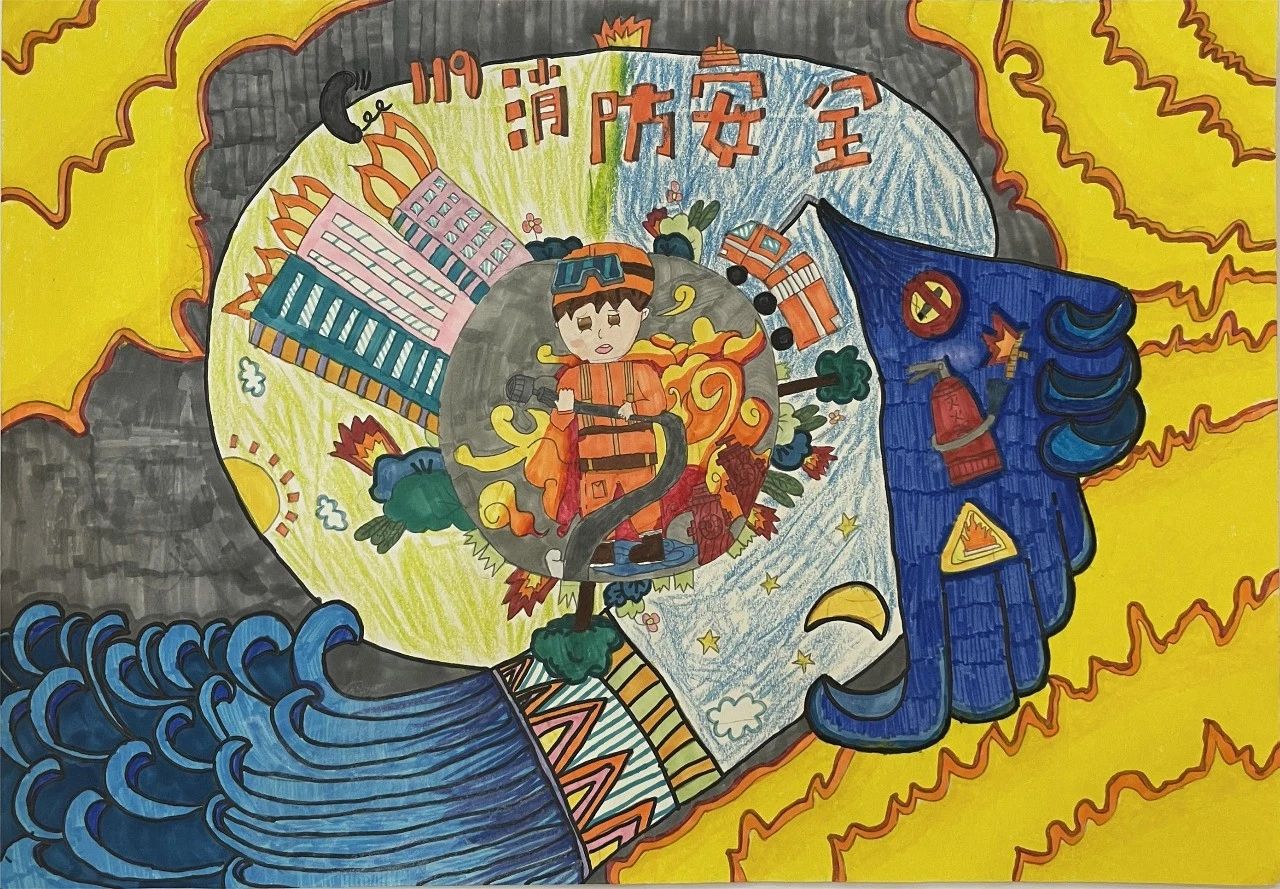 “你好 英雄火焰蓝”绘画作品赏析（4）