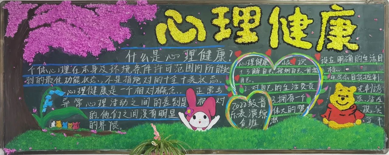 漂亮的心理健康主题黑板报设计-第5张