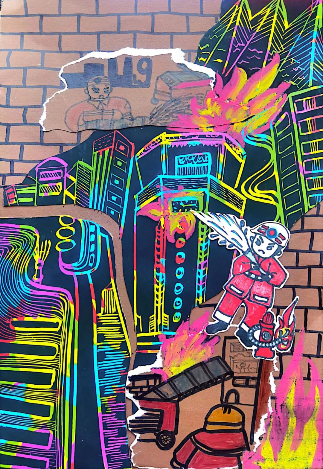 “妙手绘消防”2023消防安全作品大赛优秀绘画（十七）