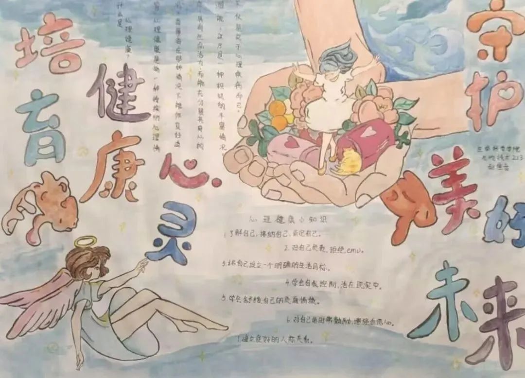 “不负韶华 出彩青春”大学生心理健康绘画（三）