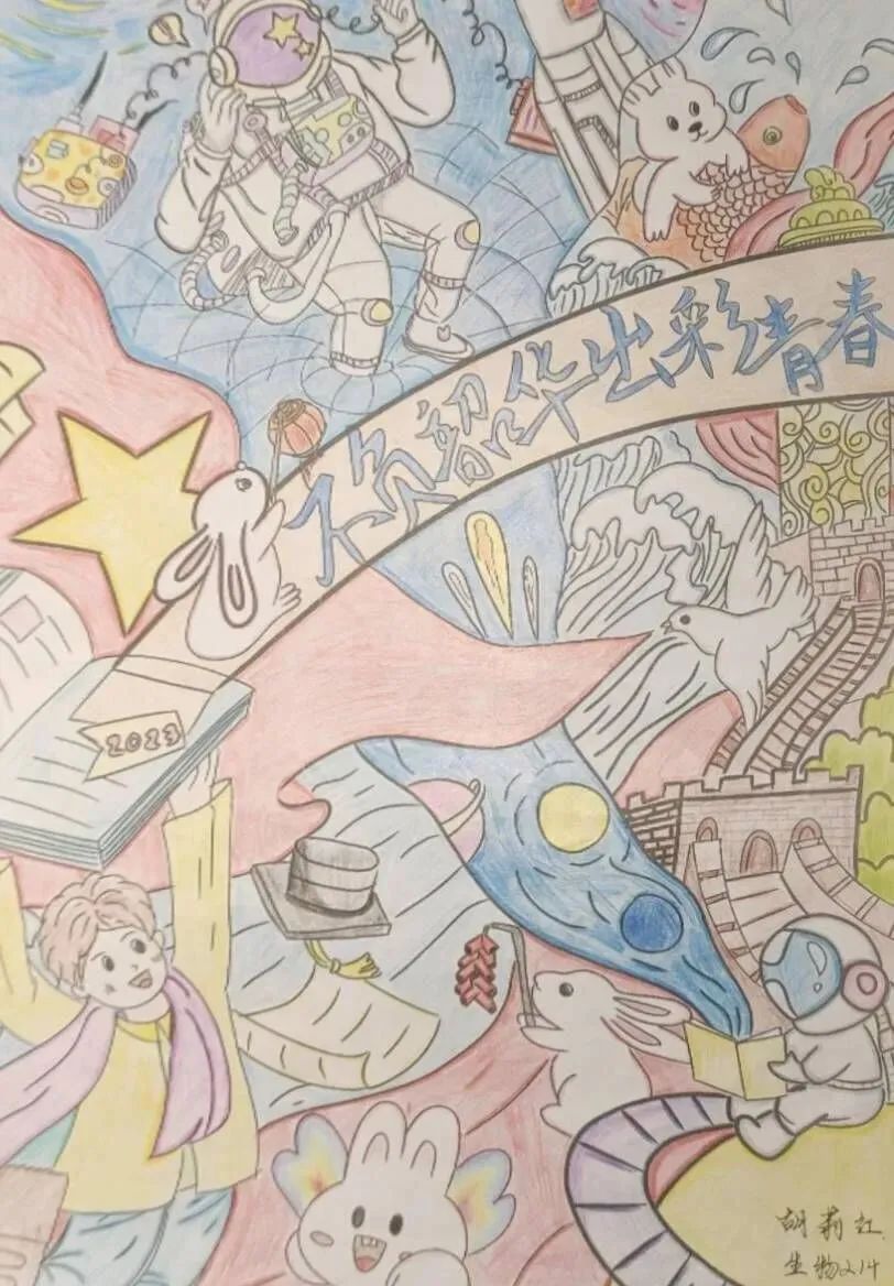 “不负韶华 出彩青春”大学生心理健康绘画（一）
