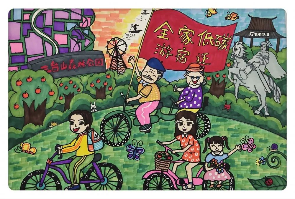 “美丽中国 绿色低碳生活”儿童画图片（十一）