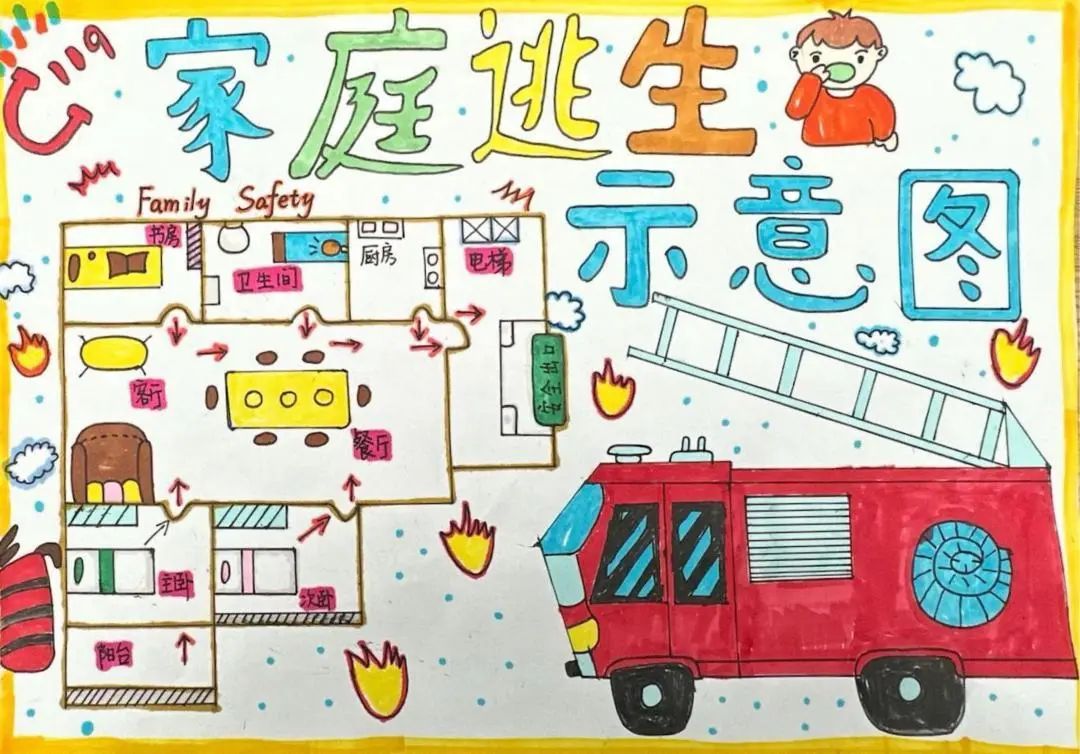 幼儿园“我眼中的火焰蓝”绘画图片（14）