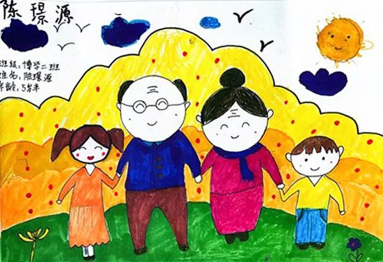 “发现孝 表达爱”孝心住我家主题儿童画（4）