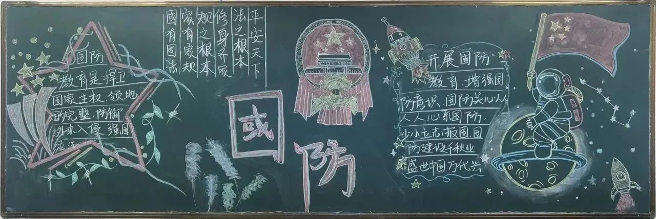 “心系国防，爱我中华”主题黑板报设计一等奖-第6张