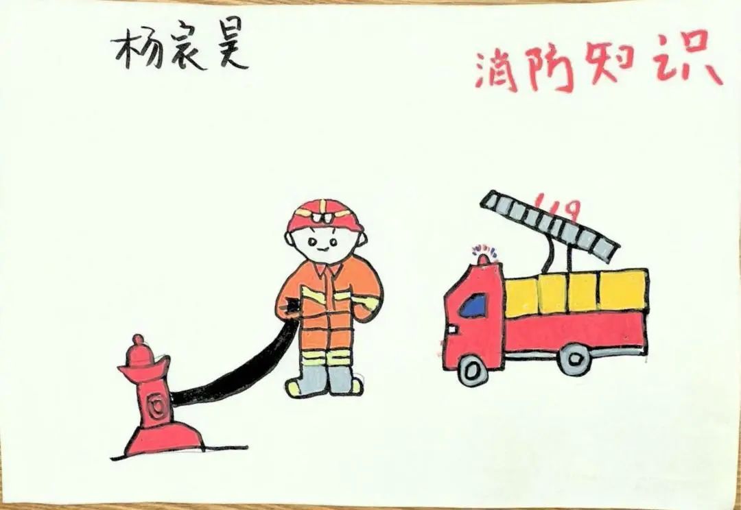 儿童画消防安全图片大全（21）