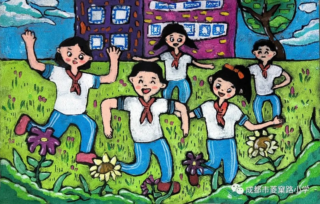 “童真里的色彩——阳光下成长”优秀绘画作品（14）