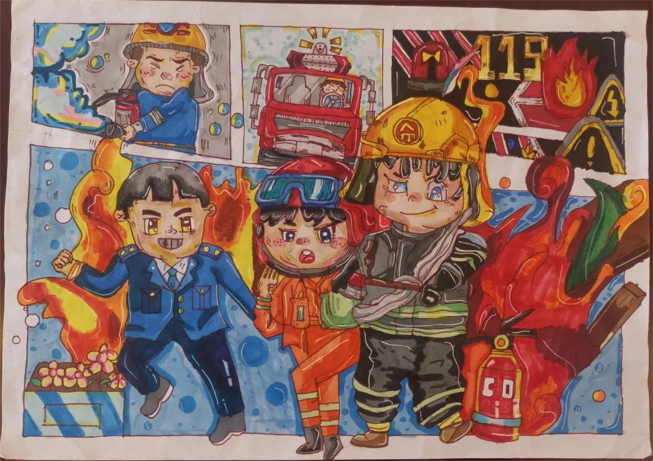 “火焰蓝 童心绘”绘画比赛作品（7）