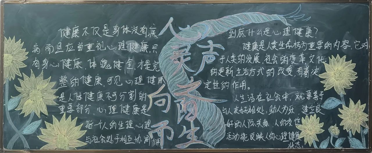 漂亮的心理健康主题黑板报设计-第13张