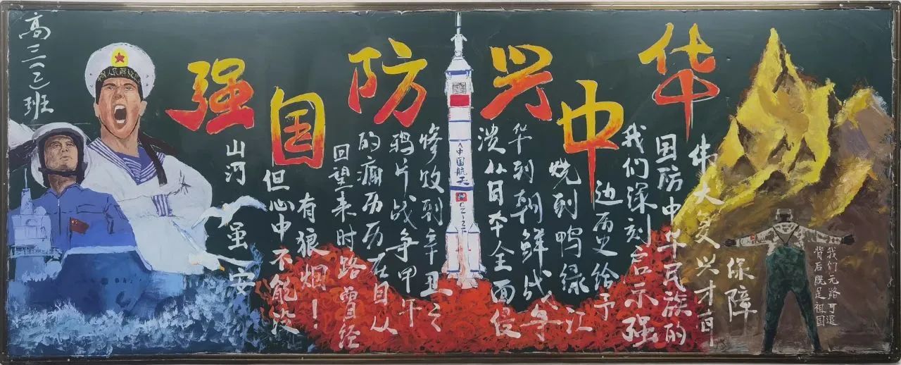 国防教育儿童画