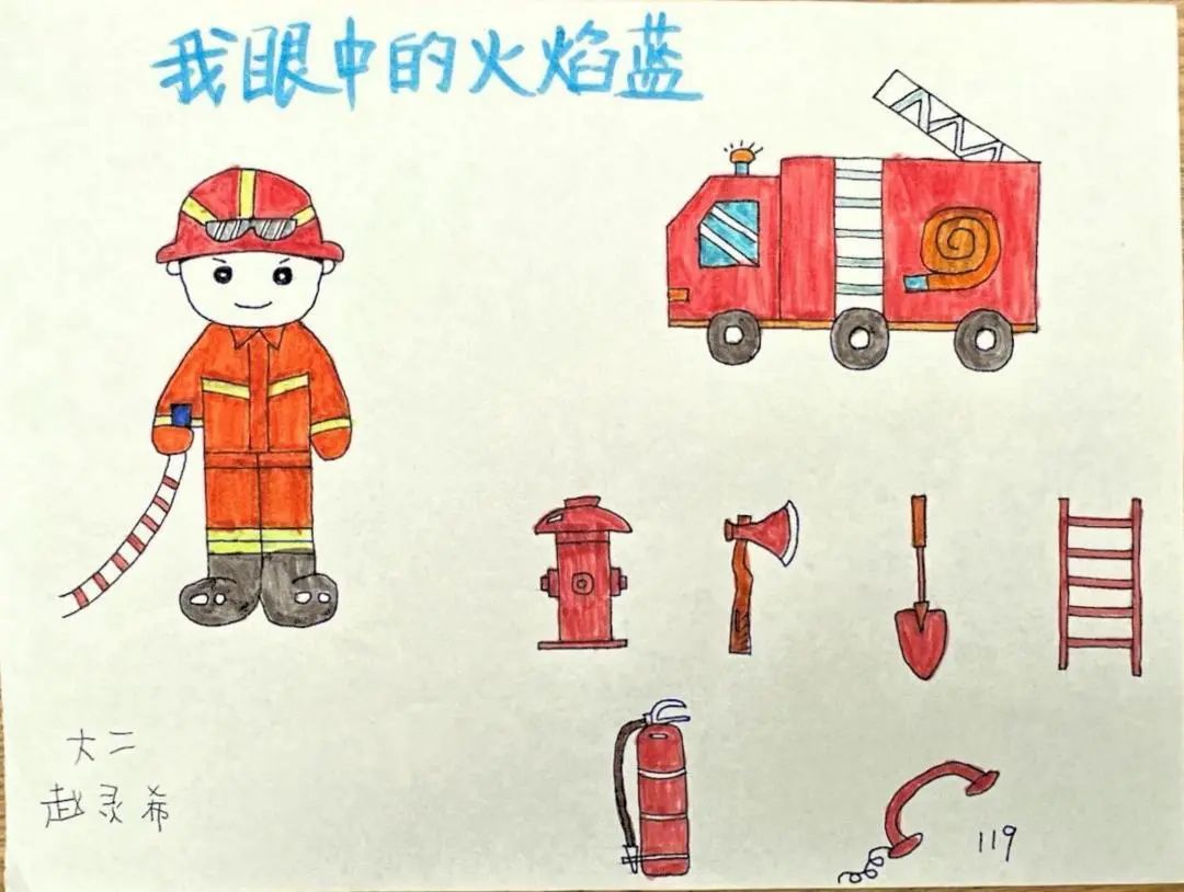 儿童画消防安全图片大全（7）
