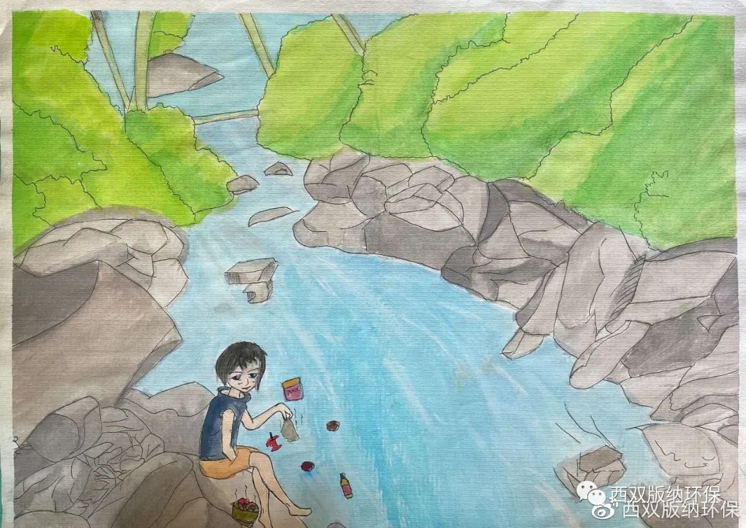 “美丽中国 绿色低碳生活”儿童画图片（十二）