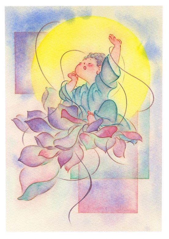 “用心呵护 和自己和解”为主题的绘画（一）