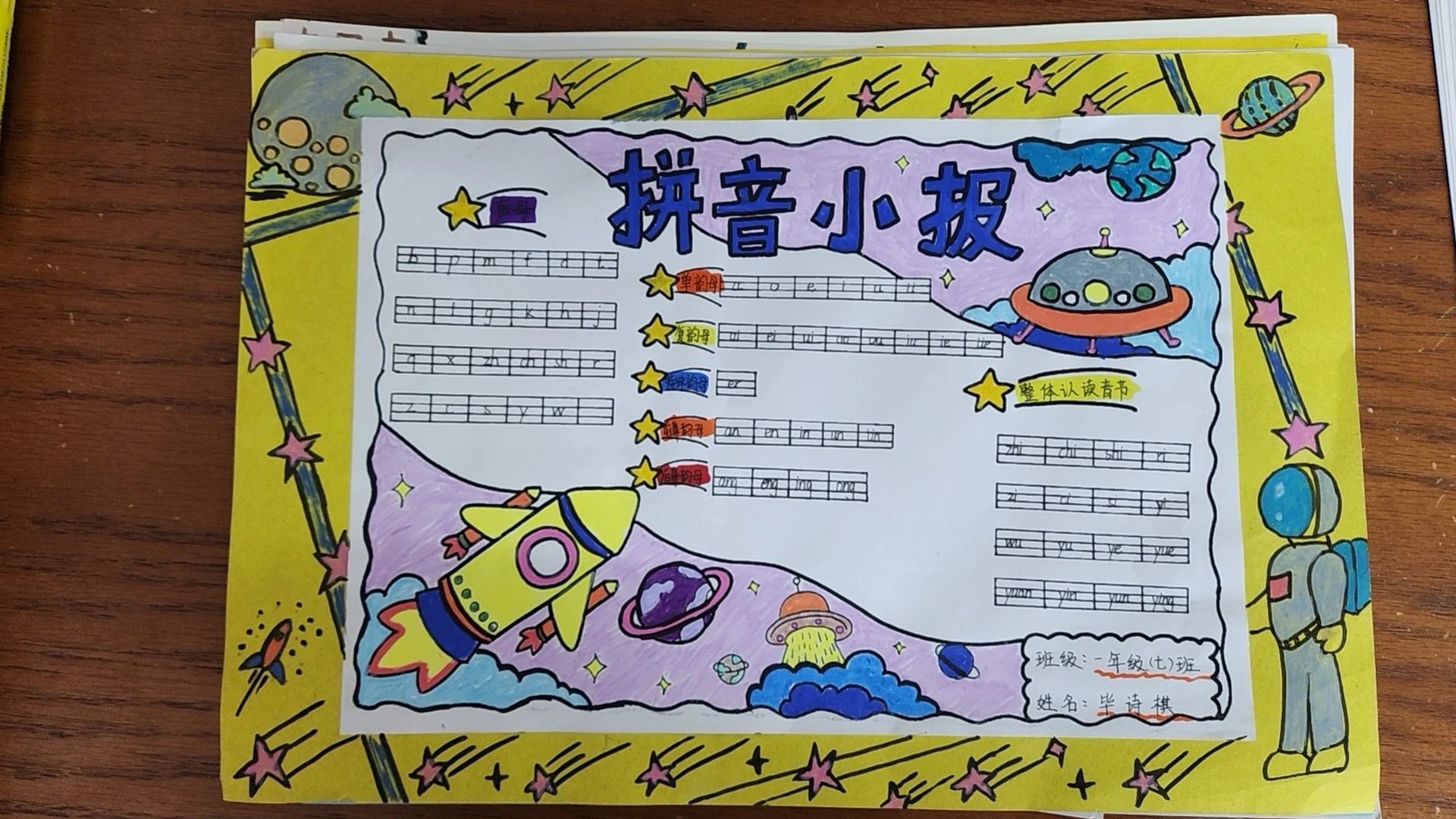 趣味拼音儿童绘画作品（16）