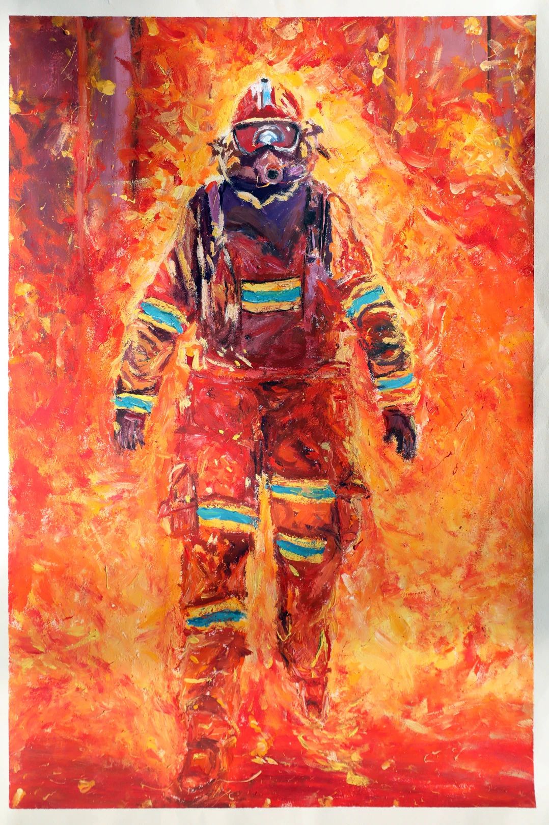 “消防安全在我心中 致敬逆行英雄”绘画作品（12）