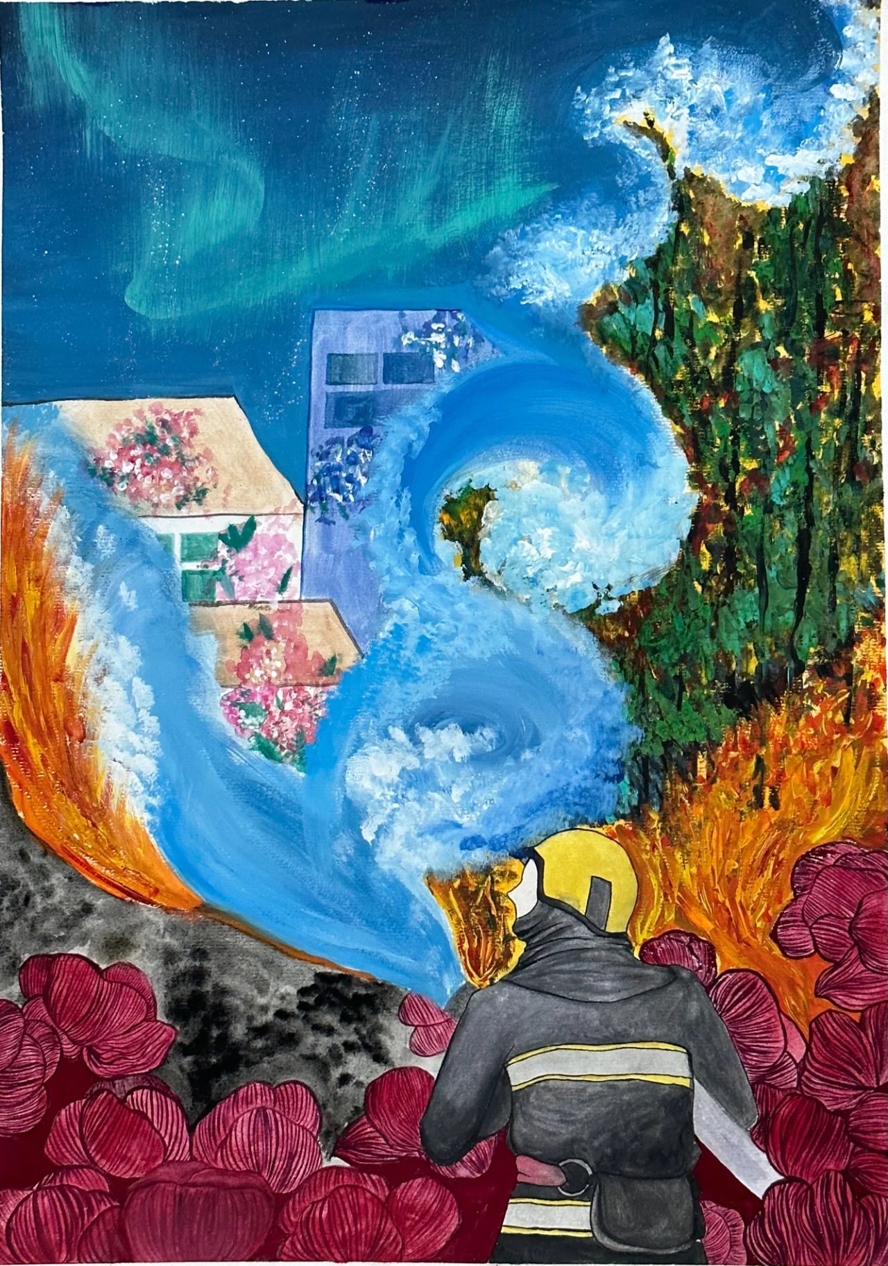 《厉害了我的消防员》绘画作品展示（四）