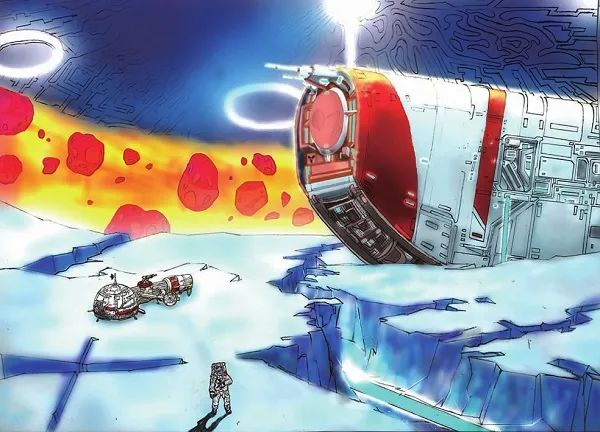 《探索火星》航天主题儿童画图片