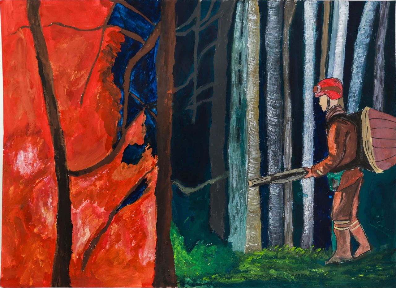 《烈火英雄》消防安全主题创意水粉画（22）