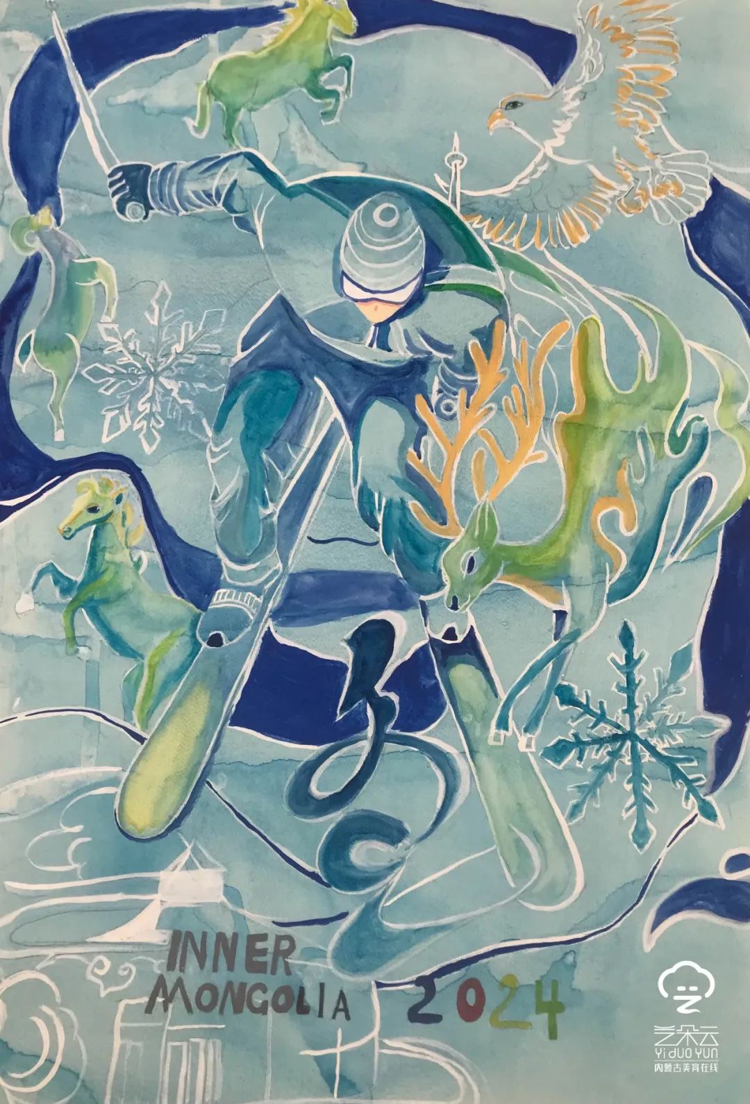 “巧手绘冬运 相约十四冬”主题绘画作品（八）