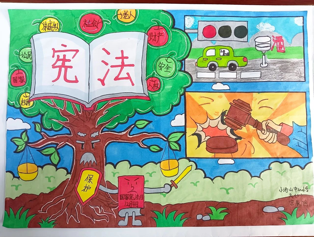 “国家宪法日 童心绘法治”主题儿童画（十五）
