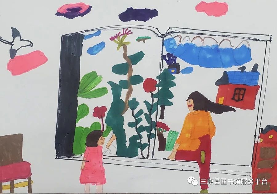 《未来图书馆》科幻儿童画作品（10）