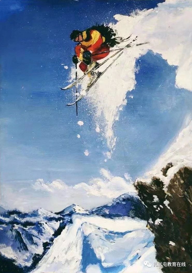 “冰雪进校园 魅力十四冬”儿童画作品（二）