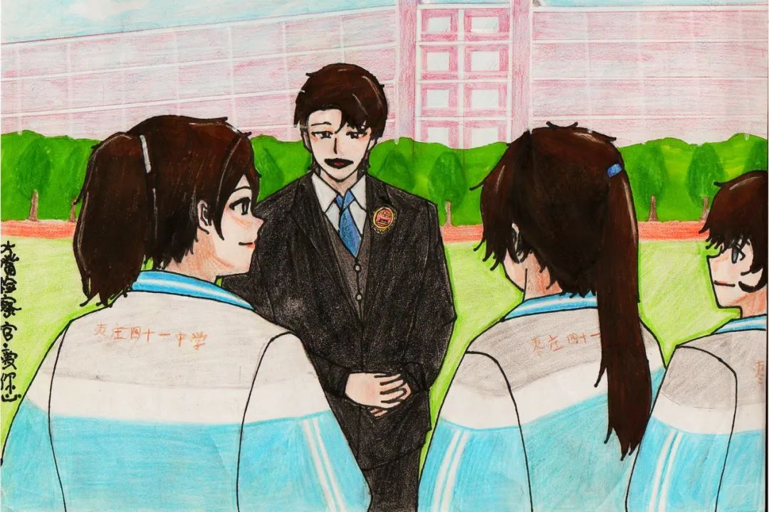 “以法之名 保护少年的你”绘画图片（16）