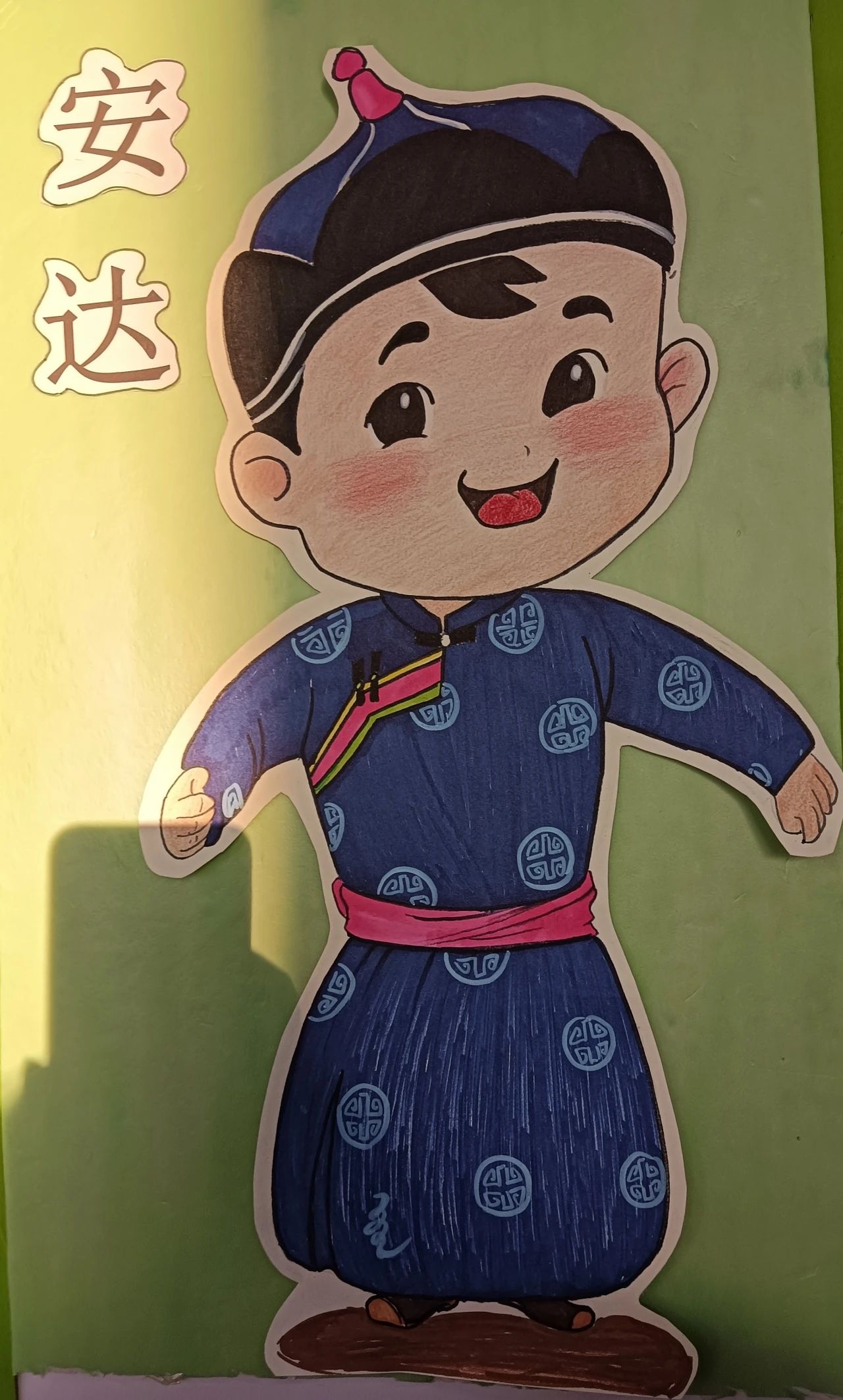 “童心巧手绘冬运 相约魅力十四冬”儿童画画图片（8）