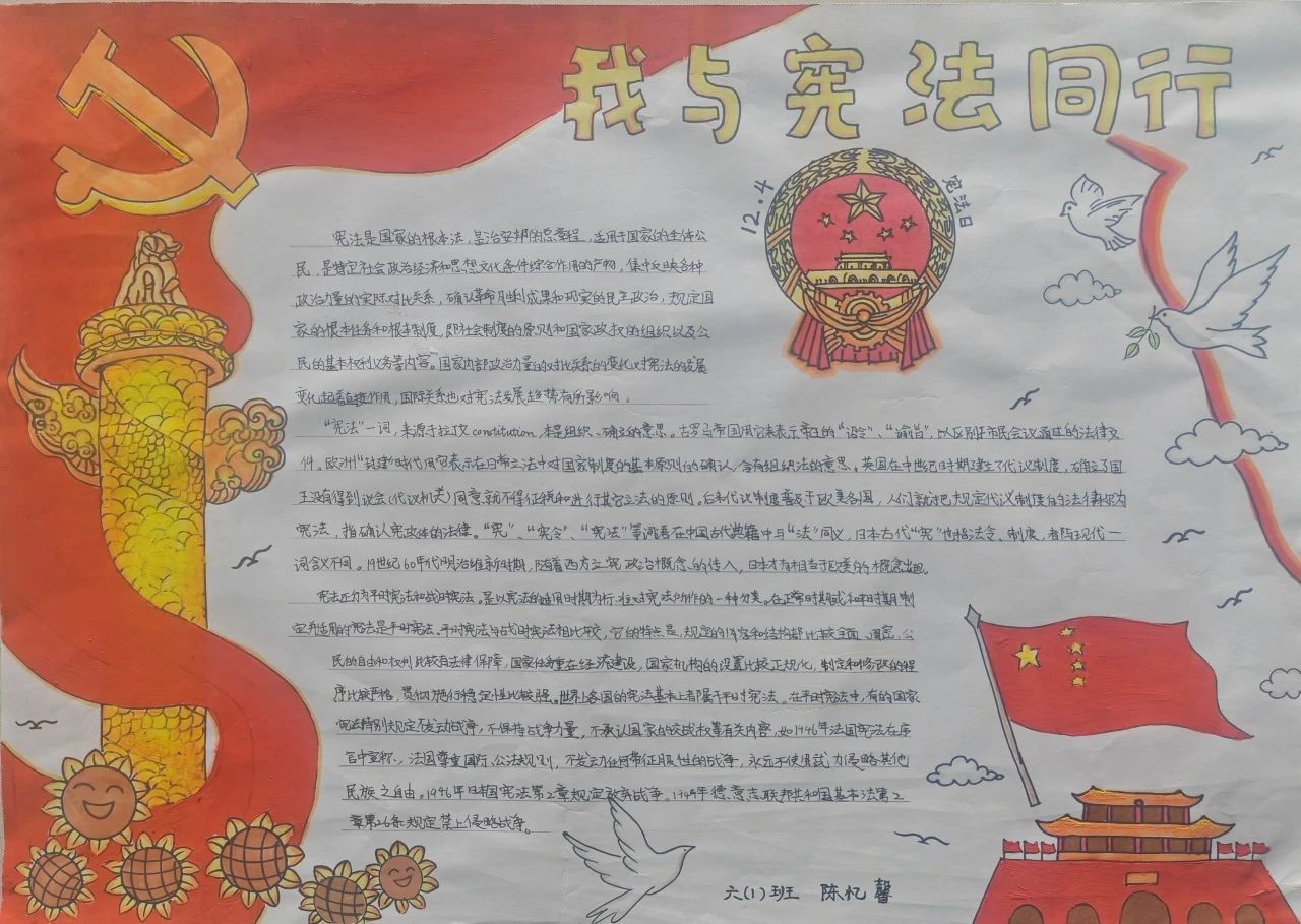 “弘扬宪法精神 维护宪法权威”绘画作品图片（2）