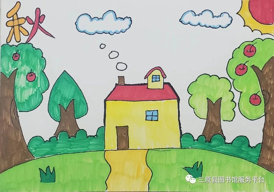 《未来图书馆》科幻儿童画作品（11）