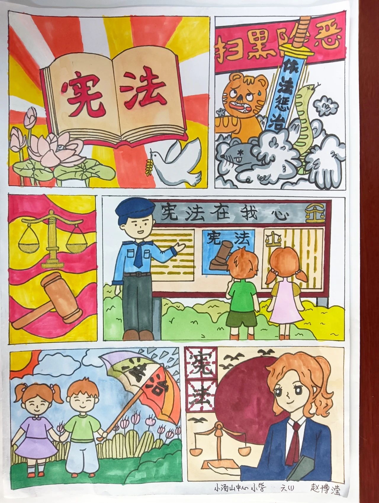 “国家宪法日 童心绘法治”主题儿童画（十九）