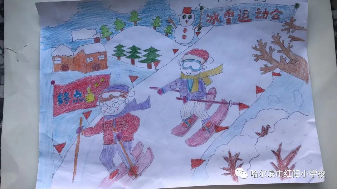 “亚冬会 相约哈尔滨”绘画图片大全（2）