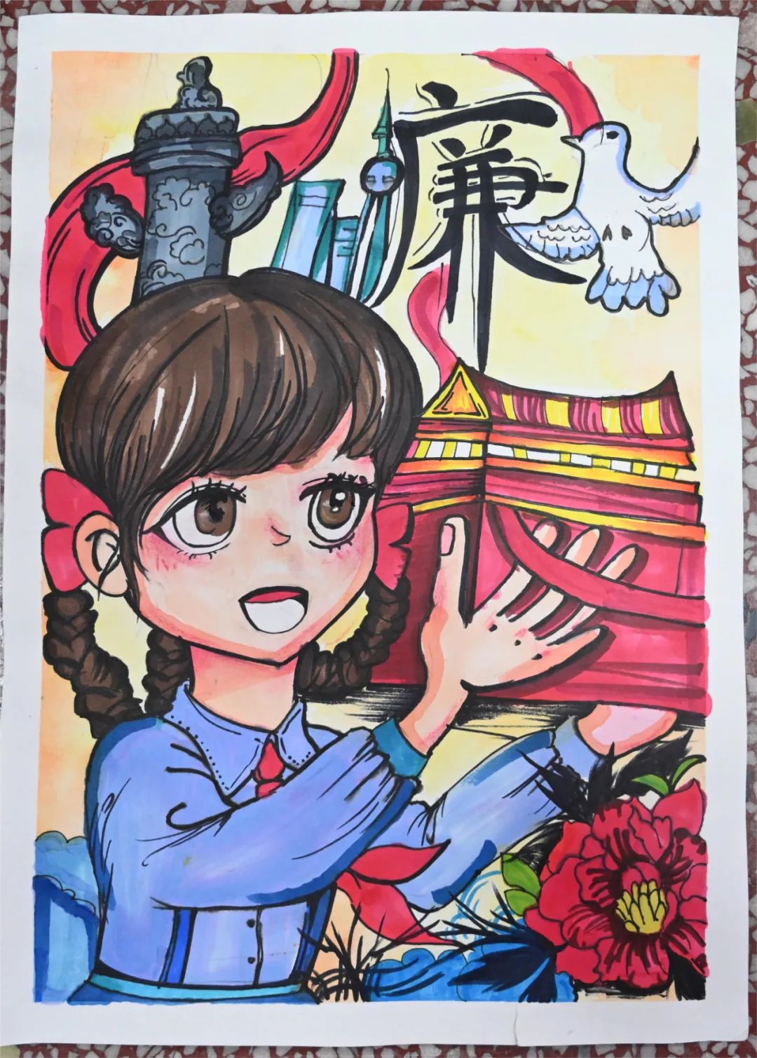 “笔墨扬正气 廉洁润童心”法制主题儿童画（十一）