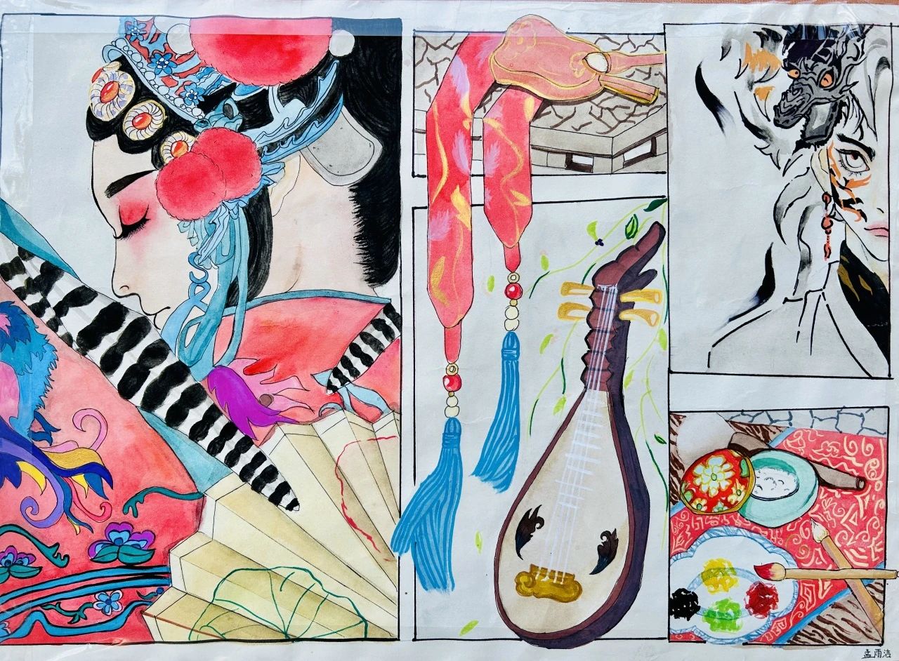  “畅想青春·共筑梦想 ”庆元旦绘画比赛优秀作品（13）