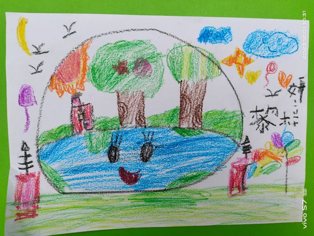 幼儿园“小手绘成长 童心画童年”环保儿童画（11）