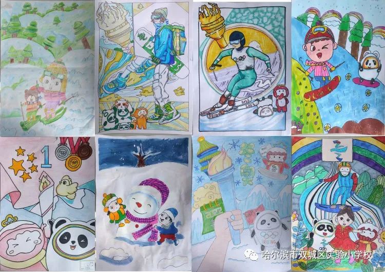漂亮的“2025哈尔滨亚冬会”儿童画画作品（4）