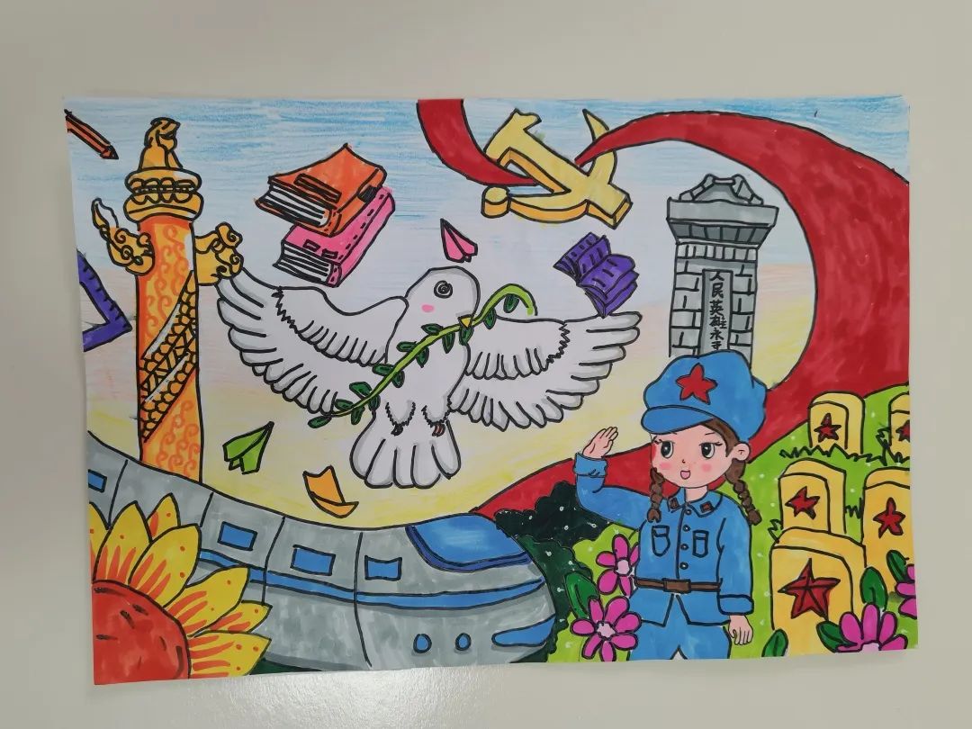 少年强则中国强儿童绘画（10）