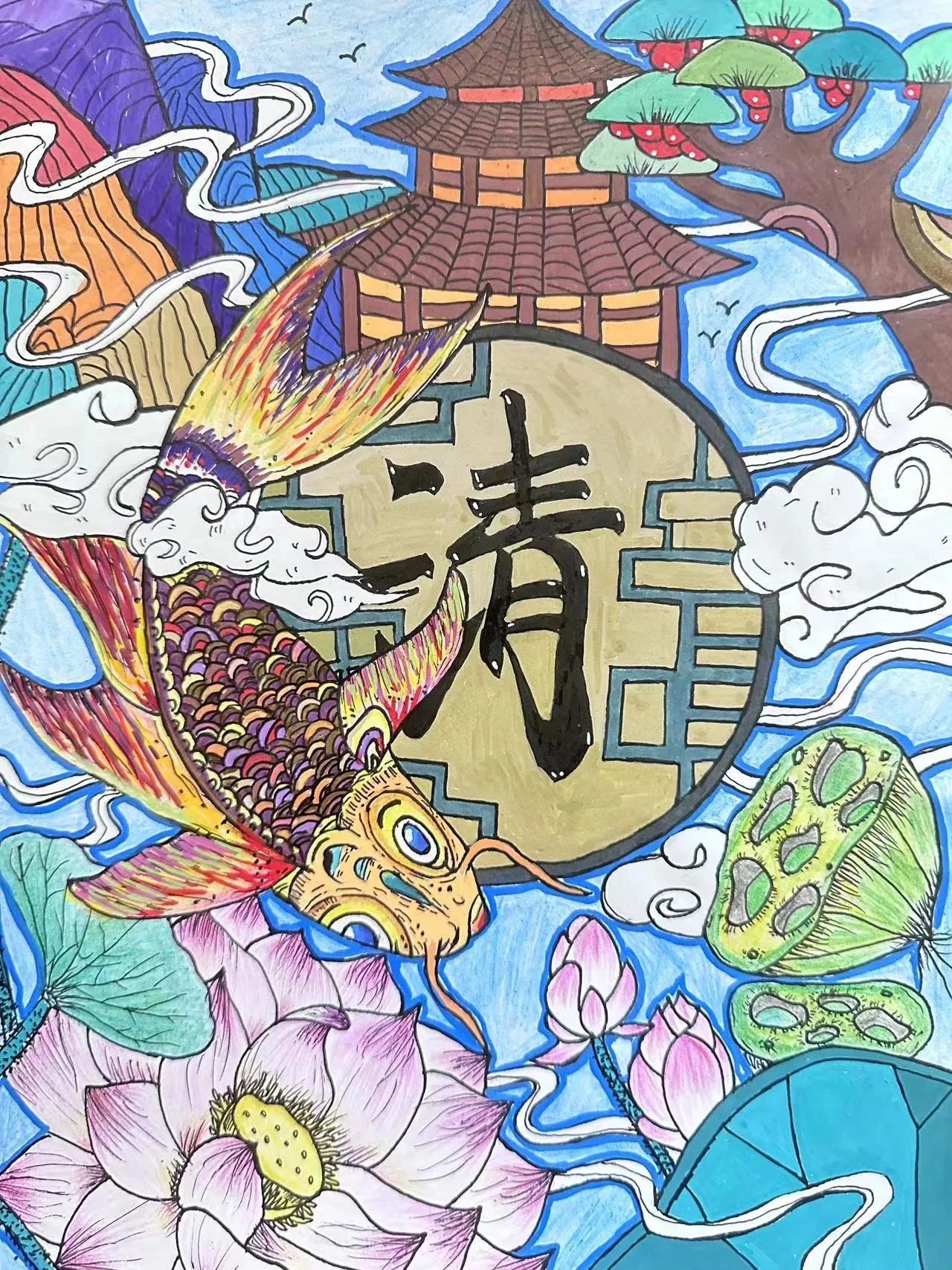 “廉洁文化进校园 清风廉韵润人心”主题绘画作品（8）