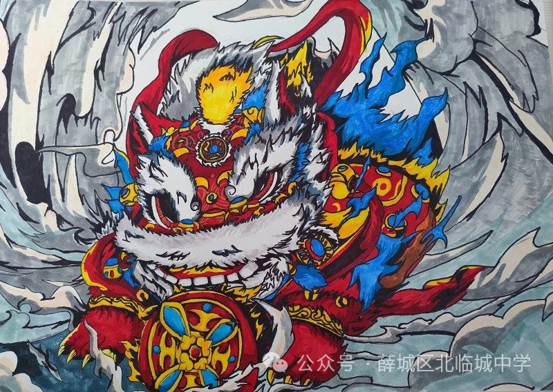“迎祥龙 庆元旦”2024新年快乐儿童画（13）