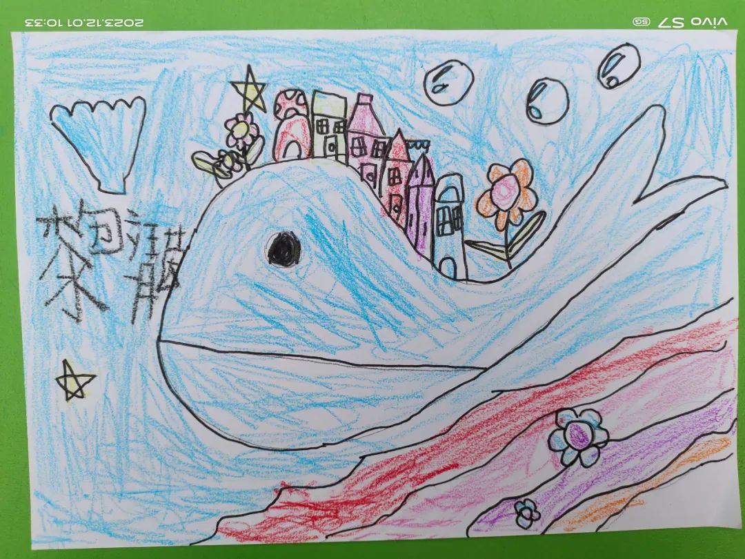 幼儿园“小手绘成长 童心画童年”环保儿童画（6）