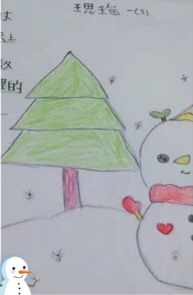 可爱的雪人儿童绘画图片大全（6）
