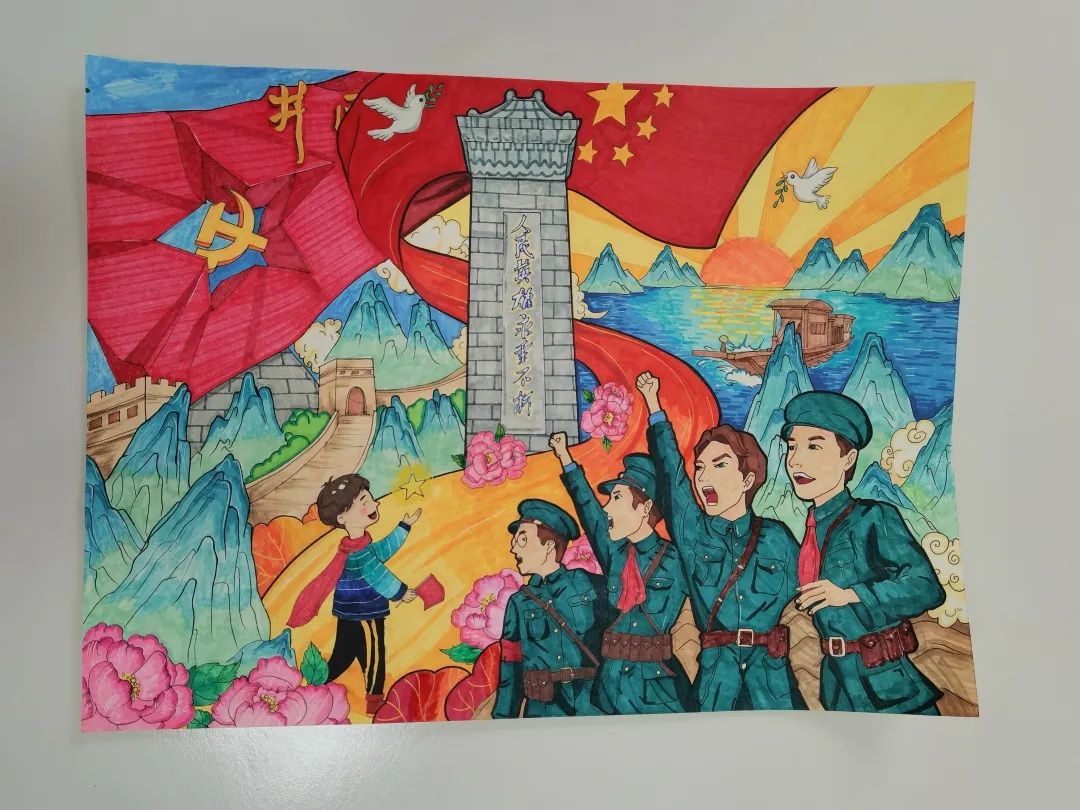 少年强则中国强儿童绘画（13）