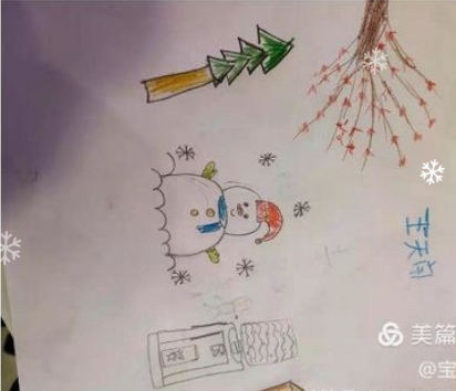 可爱的雪人儿童绘画图片大全（14）
