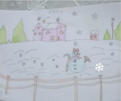 可爱的雪人儿童绘画图片大全（17）
