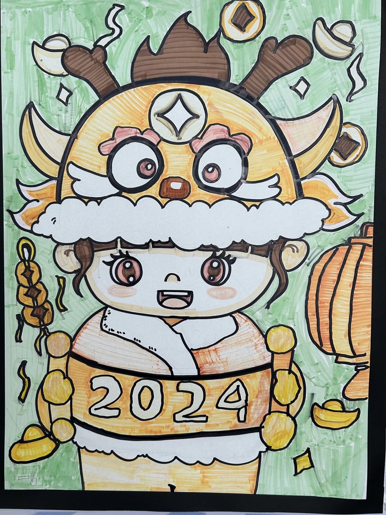  “龙腾新时代 童心向未来”新年儿童绘画（三）