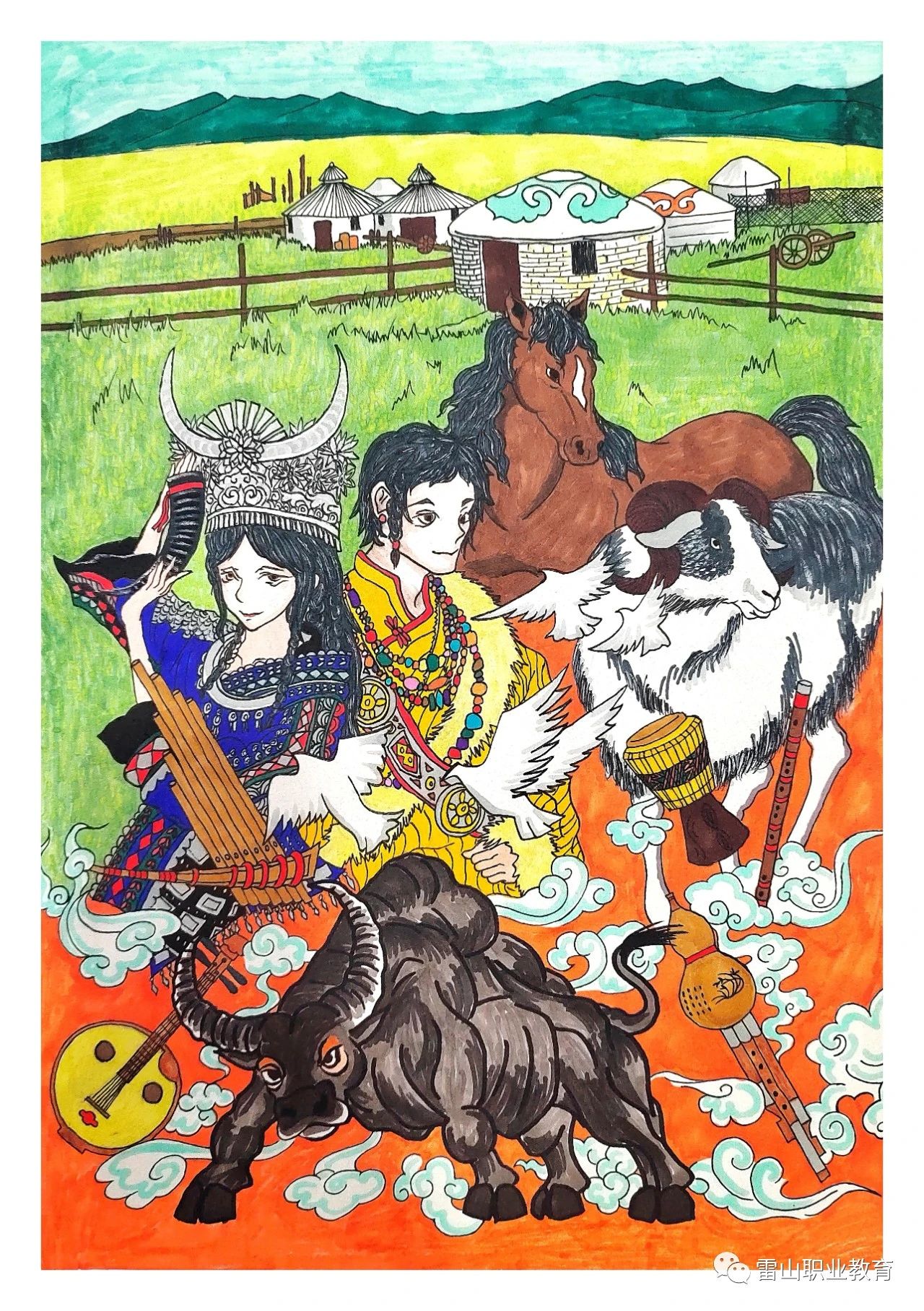 “祖国好 家乡美”学生美术赛获奖作品（11）