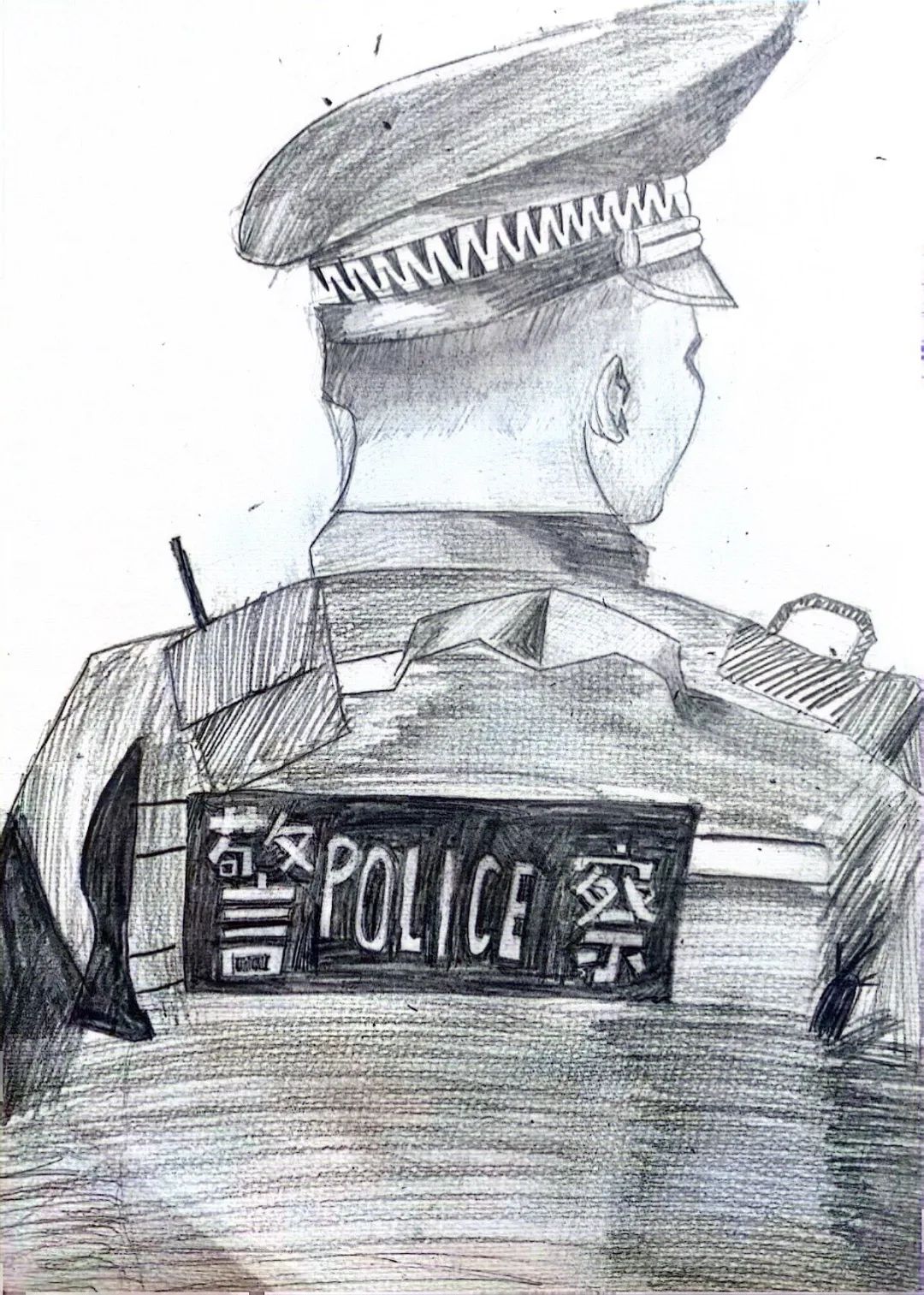 “致敬英雄人民警察”少儿绘画优秀作品（4）