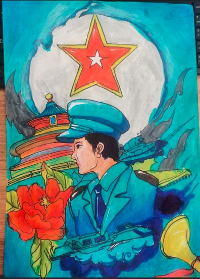 “致敬英雄人民警察”少儿绘画优秀作品（3）